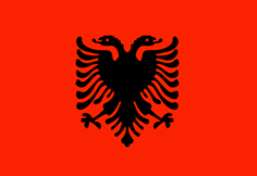 Albánsko - vlajka Albánska
