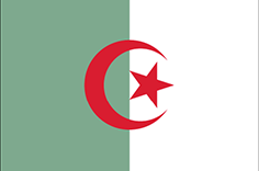 Alžírsko - vlajka Alžírska