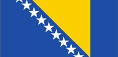 Bosna a Hercegovina - vlajka Bosny a Hercegoviny