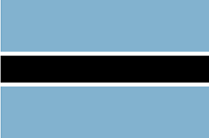 Botswana - vlajka Botswany