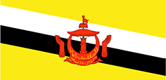 Brunej - vlajka Bruneje 