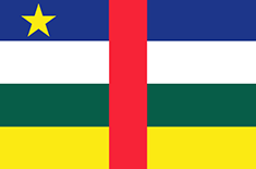 Stredoafrická republika - vlajka Stredoafrickej republiky
