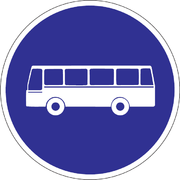 Dopravná značka – cesta pre autobusy