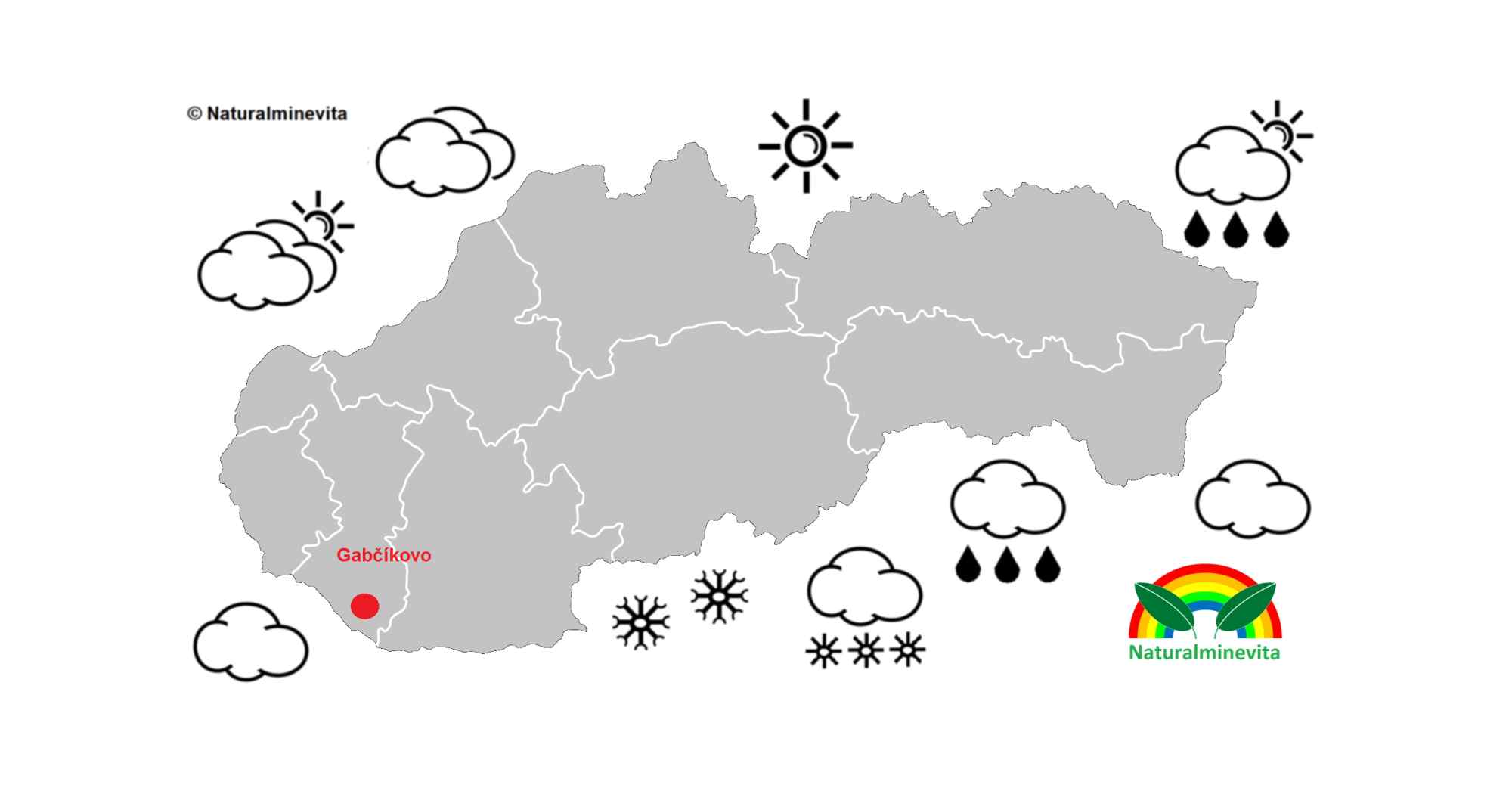 Aktuálne počasie Gabčíkovo, predpoveď počasia na dnes, zajtra, teplota