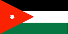 Jordánsko - vlajka Jordánska 
