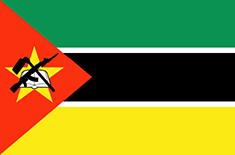 Mozambik- vlajka Mozambiku