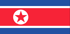 Kórejská ľudovodemokratická republika - vlajka Kórejskej ľudovodemokratickej republiky 