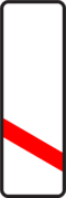 Dopravná značka - návestná tabuľa ľavá (80 m)