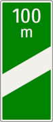 Dopravná značka – odbočovací majáčik (100m)
