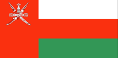 Omán- vlajka Ománu