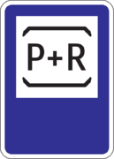 Dopravná značka – parkovisko P+R 