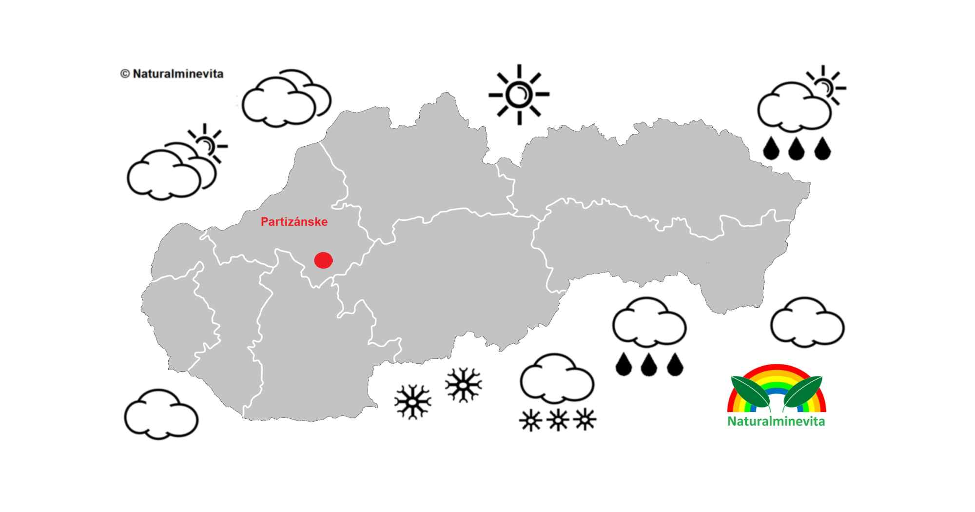 Aktuálne počasie Partizánske, predpoveď počasia na dnes, zajtra, teplota