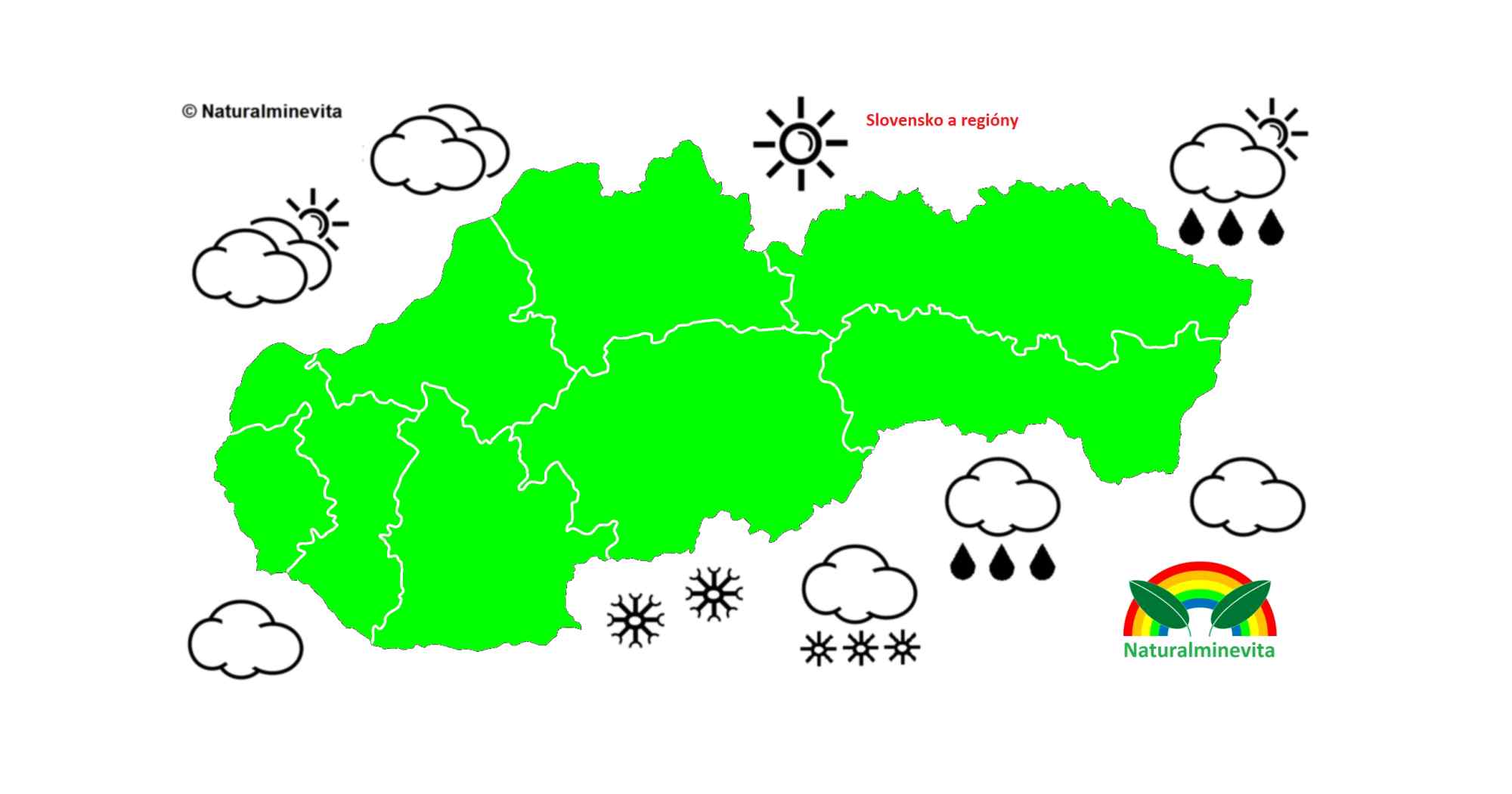 Slovensko a kraje, počasie a predpoveď počasia