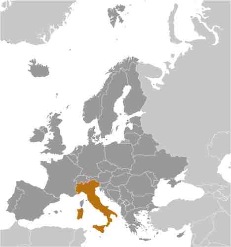 Talinasko mapa v Európe