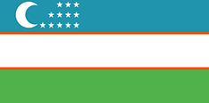 Uzbekistan- vlajka Uzbekistanu