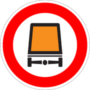 Dopravná značka - zákaz vjazdu vozidiel prepravujúcich nebezpečné veci