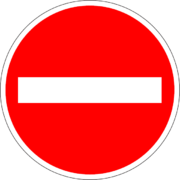 Dopravná značka - zákaz vjazdu všetkých vozidiel