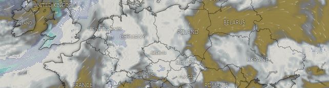 Európa oblačnosť