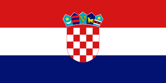 Chorvátsko- vlajka Chorvátska