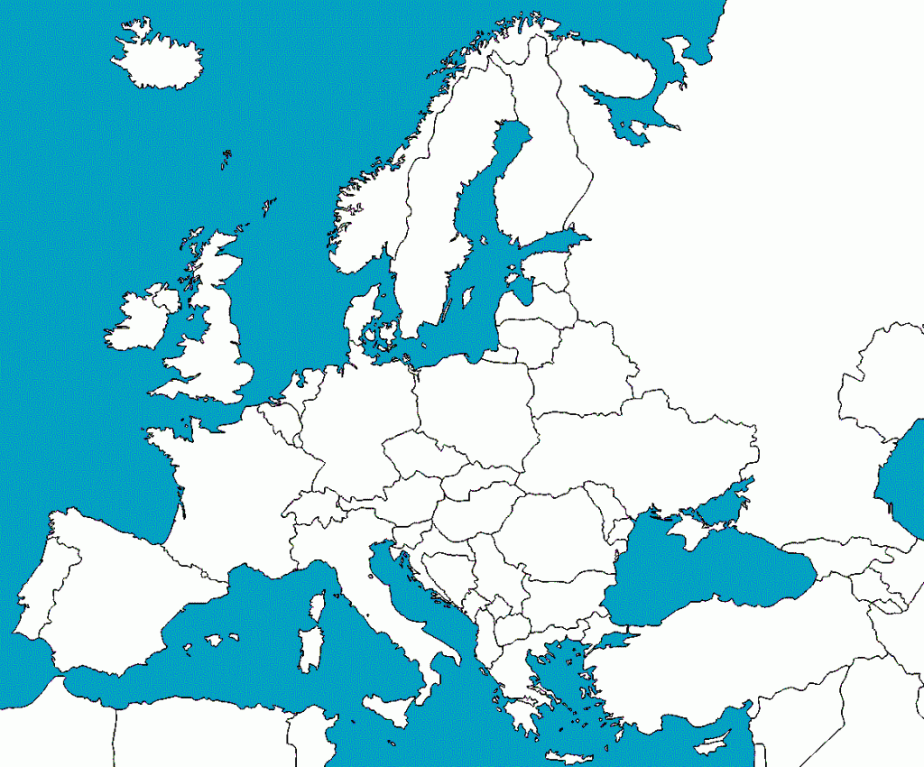 Slepa Mapa Europa